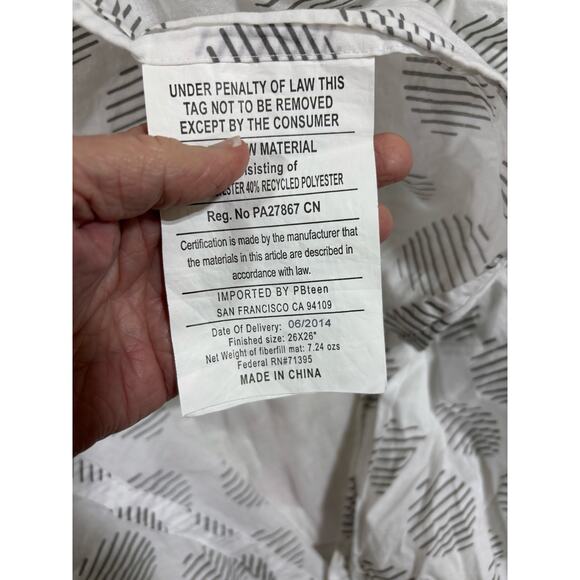 PB Teen Floral Patchwork Quilt Sham (2)Euro (1) standard Bright Boho Bedding - Picture 5 of 8